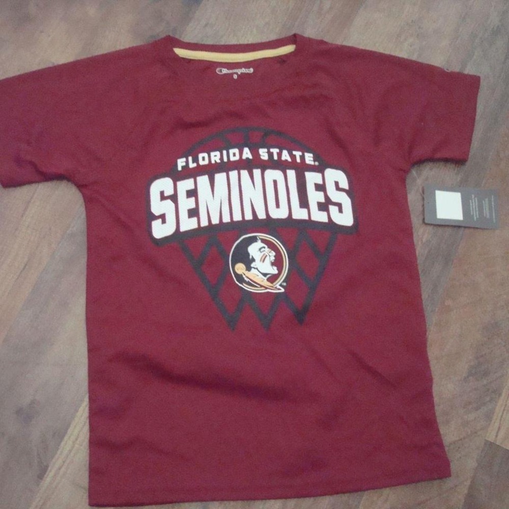 FLORIDA STATE SEMINOLES FSU BOYS SMALL CHAMPION SHIRT VINTAGE Y2K 00S L7
